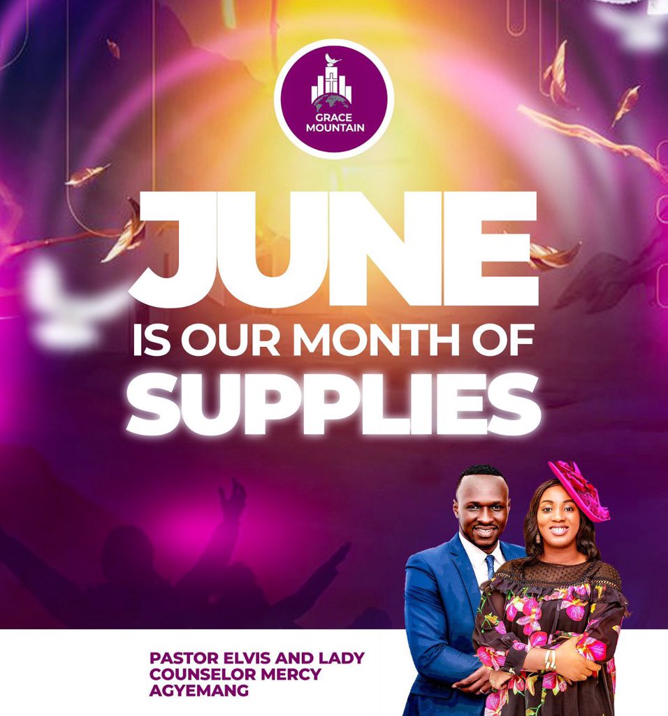 Happy New Month 

This new month will bring you all your supplies in the name of Jesus.

#LadyMercyAgyemangElvis #PastorAgyemangElvis #daughtersofgrace #GraceMountainMinistry #InHisPresence