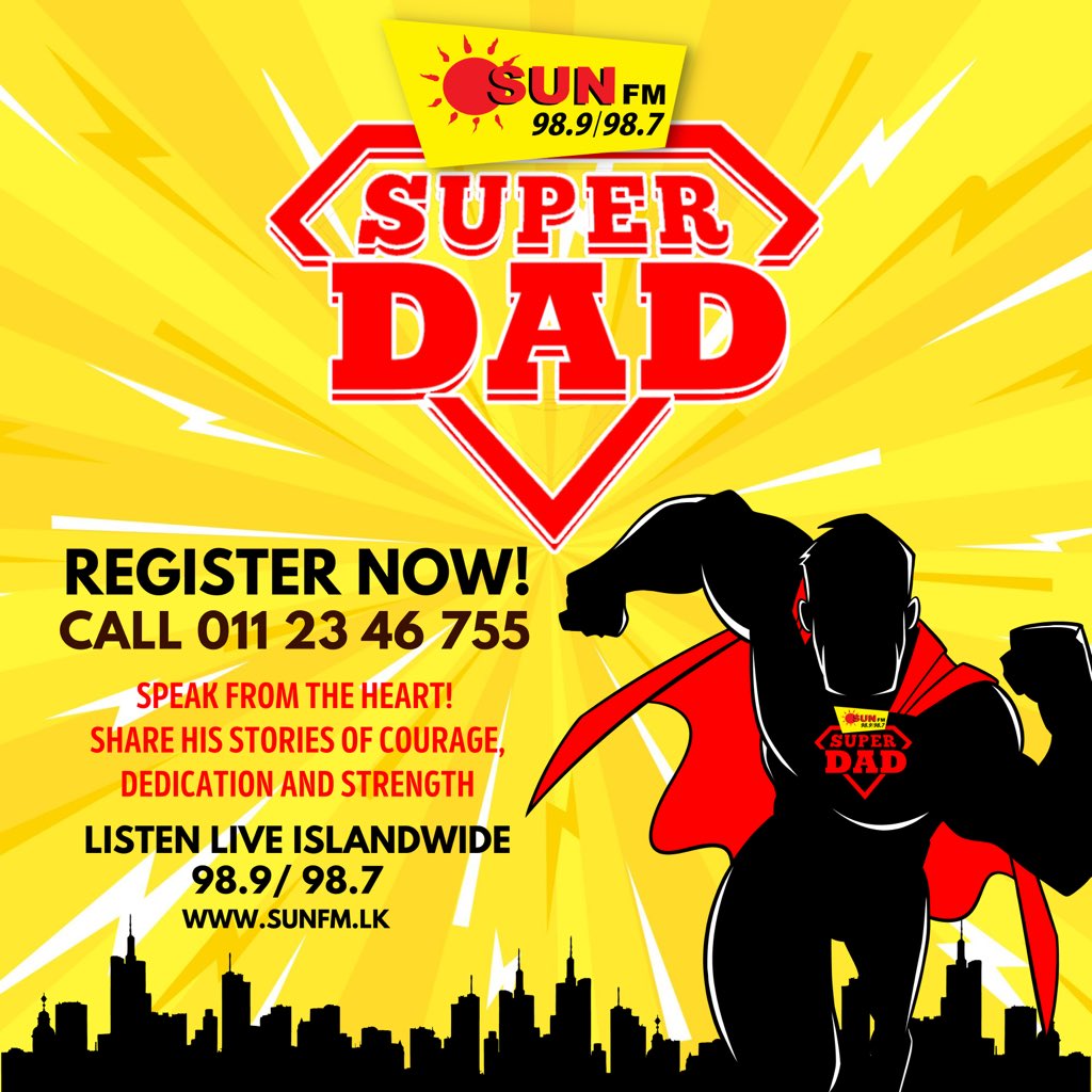 Any man can be a father, but it takes someone special to be a dad 🦸🏻‍♂️❤️☀️
Show your dad some love by nominating him for Sun FM Super Dad 2023.
Make this Father’s Day a special one by letting your dad know how much he means to you❤️
#SunFM #SuperDad2023 #FathersDay2023