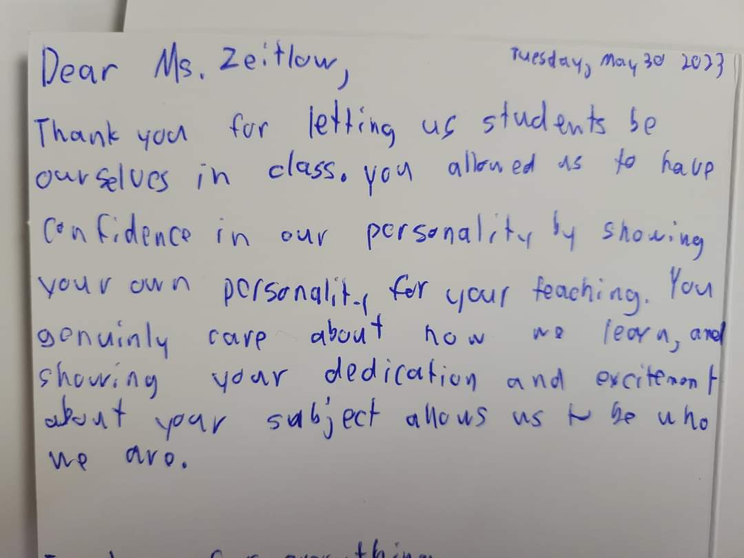Mrs_Zietlow's tweet photo. Year 8 is in the books! These kids keep me going! ❤️ #OnceARaider https://t.co/B22AiGBBil