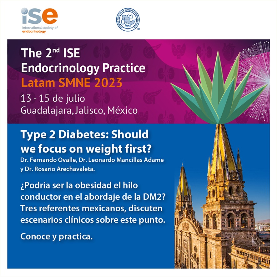 ¿Será la obesidad el punto nodal en el manejo de la dm2?
Discutamos. 
Conoce y practica. 
#ISEpractice2023