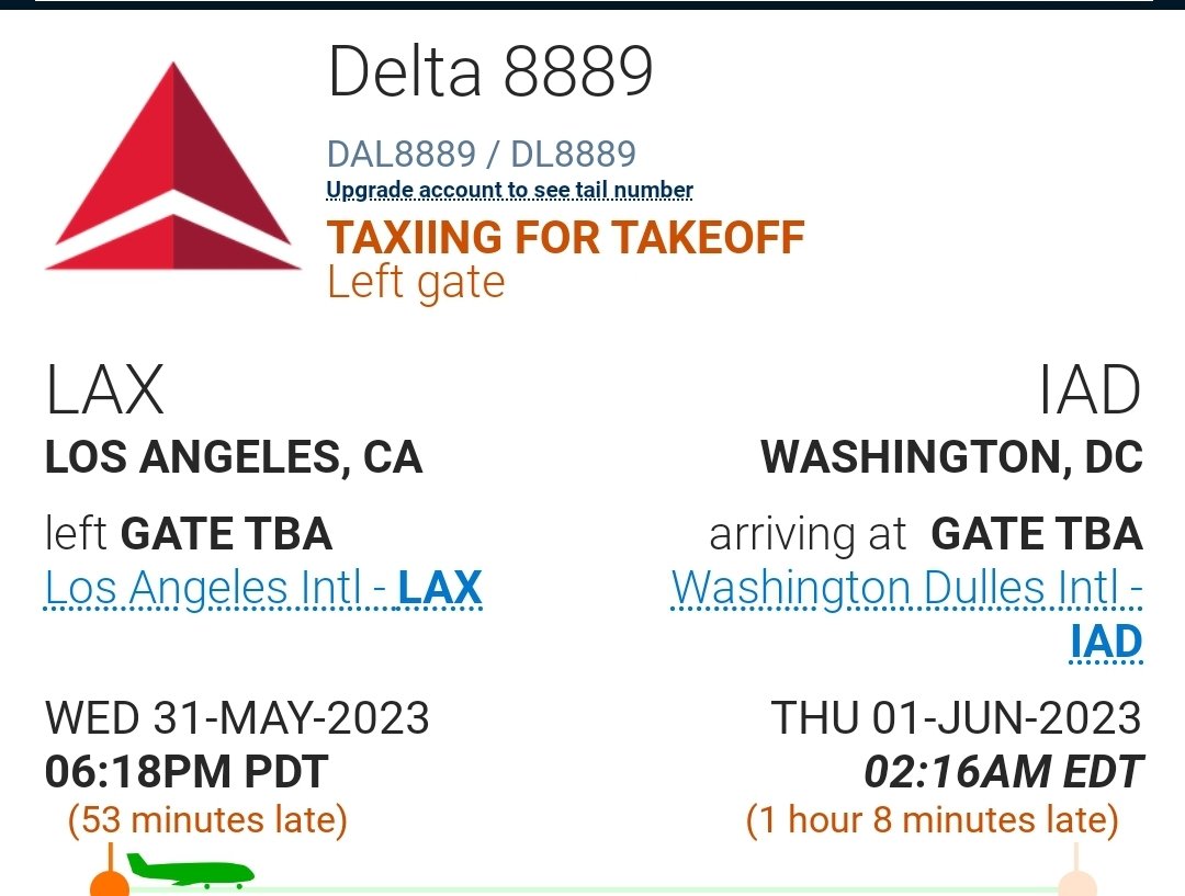 TalkNats's tweet photo. The #Nats happy flight is set to depart LAX for DC. 🛬 https://t.co/RLnKSuCQ7X