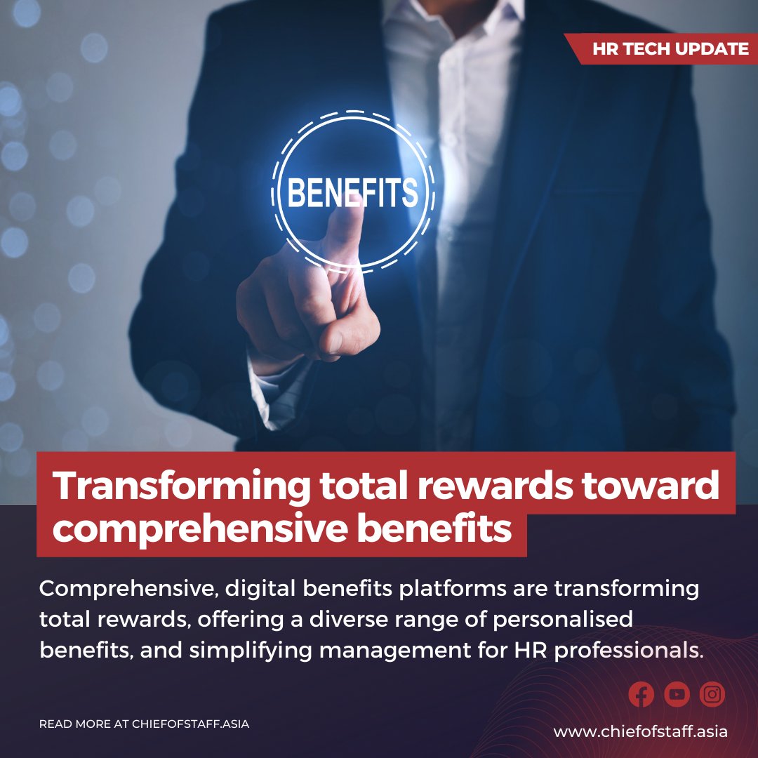 Elevate your total rewards game with innovative HR tech! Experience the power of comprehensive benefits platforms that optimise health, recognition, and vision care. Drive employee satisfaction and attract top talent. #TotalRewards #HRtech #EmployeeSatisfaction