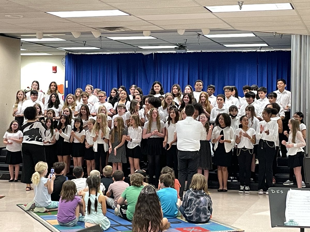 Happiness is hearing our fifth and sixth grade chorus perform the song Just Be Happy! #DranesvilleCARES