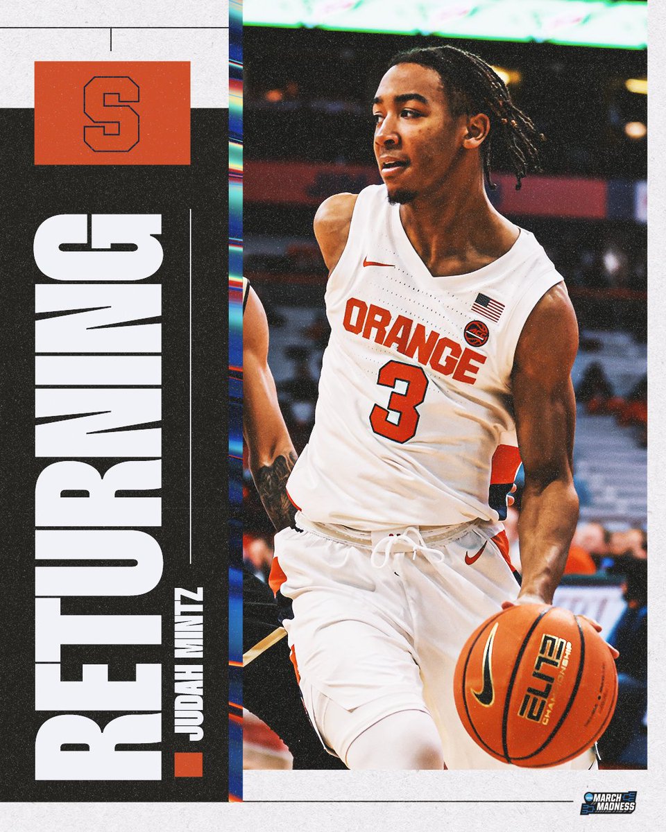 Judah Mintz is returning 🙌

The Syracuse guard announced that he will be back next season 🍊