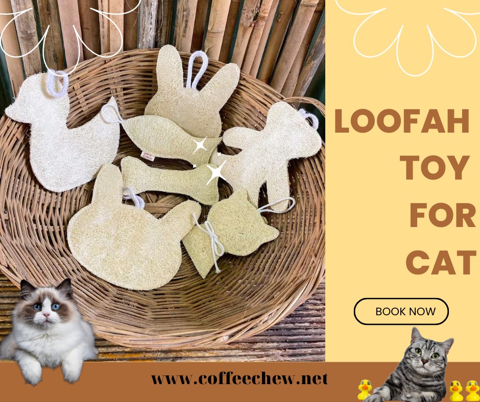😺 With material from natural loofah that is shaped in a funny way to catch the eye of pets, our pet toys are both green - clean - beautiful.
🌍 coffeechew.net
☎️+84 93 861 66 90 Ms Kimy
#petcare #dogproducts #pettoys #petproducts #cattoy #loofahtoy #cat #catcare #cattoy