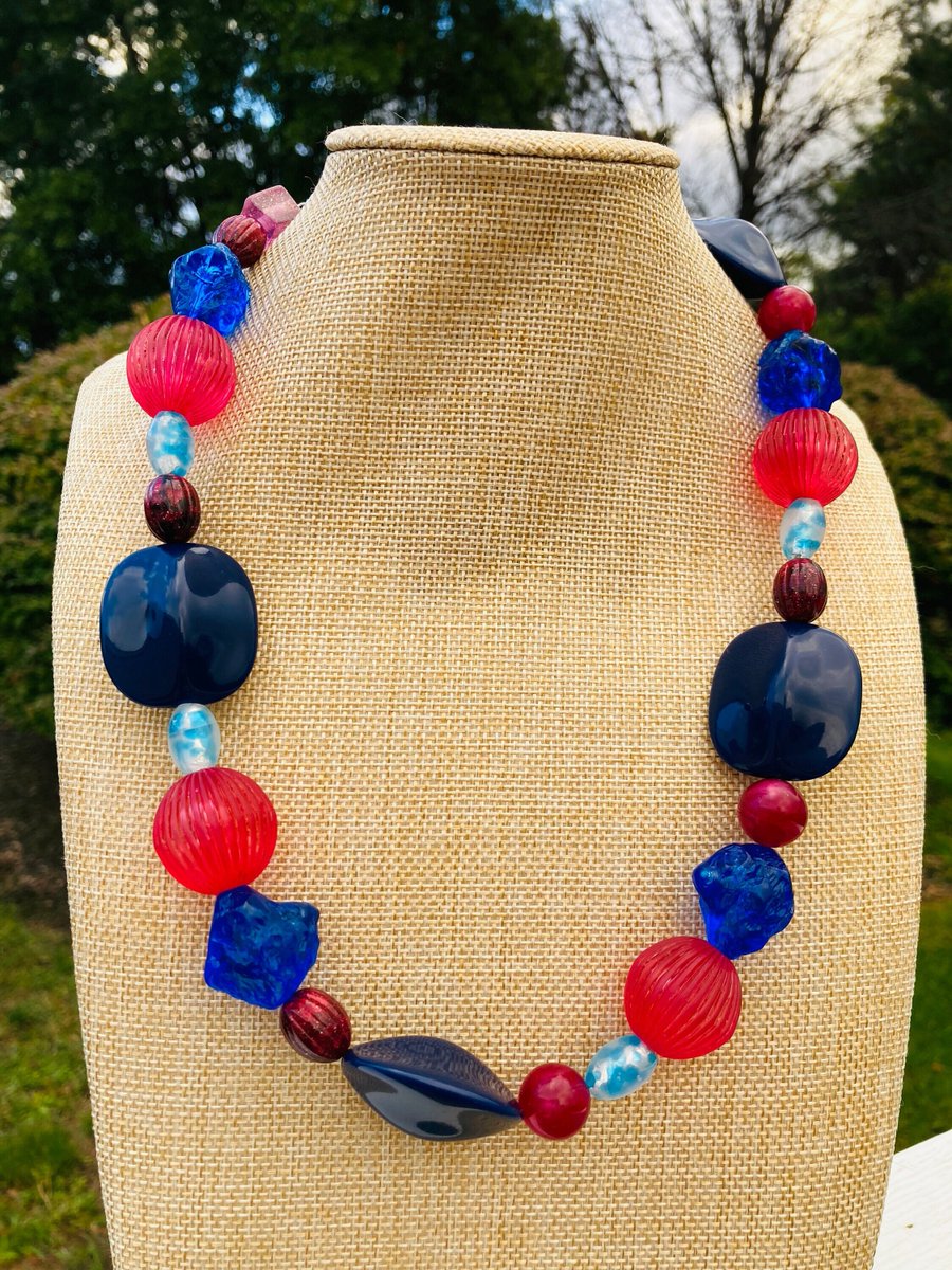 Excited to share the latest addition to my #etsy shop: Chunky Funky Multi Beaded Chunky Fun Beaded Necklace for Women / Big Beaded / Fun Fashion Statement etsy.me/3INO2Wx #handmadejewelry #chunkyfun #holidayjewelry #fashionnecklace #cosplaynecklace #assortedbea