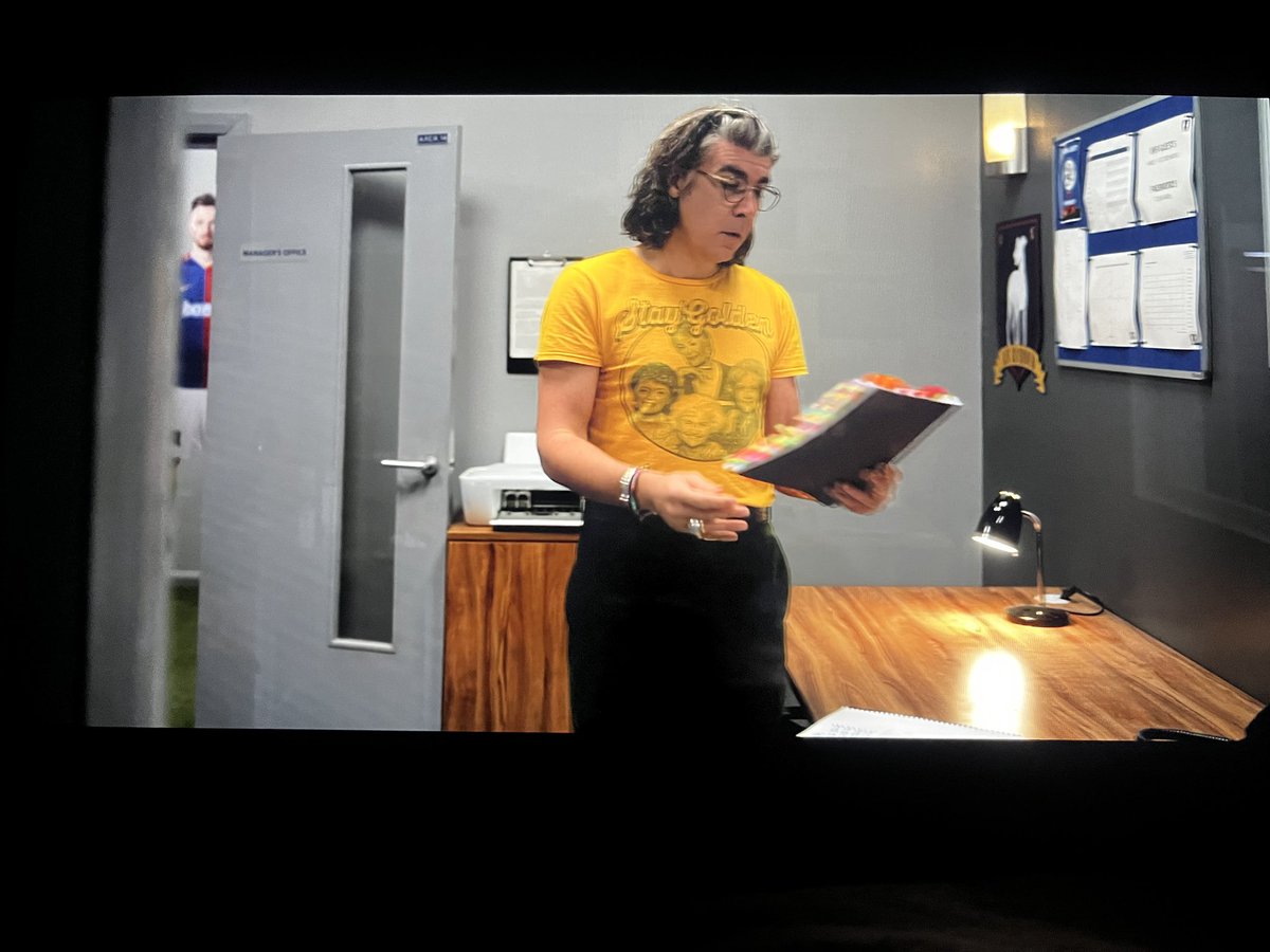 Trent Crimm with the shirt