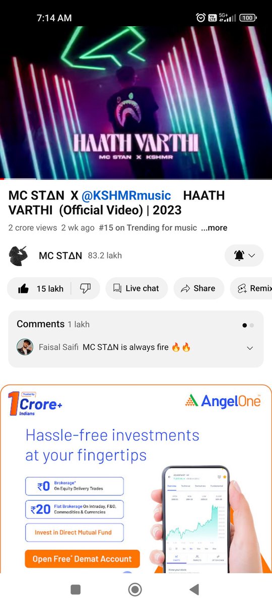 20 million finally 🥵🥵 #mcstan #haathvarthi #kshmr