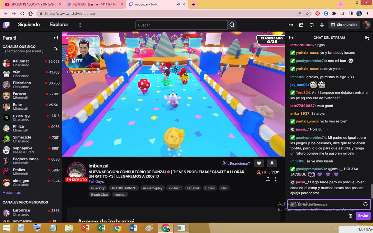 Estoyviendo el stream de Bunzai y todo nice realmente es muy cute  por cierto este es mi user  late77899887 @quackeedick