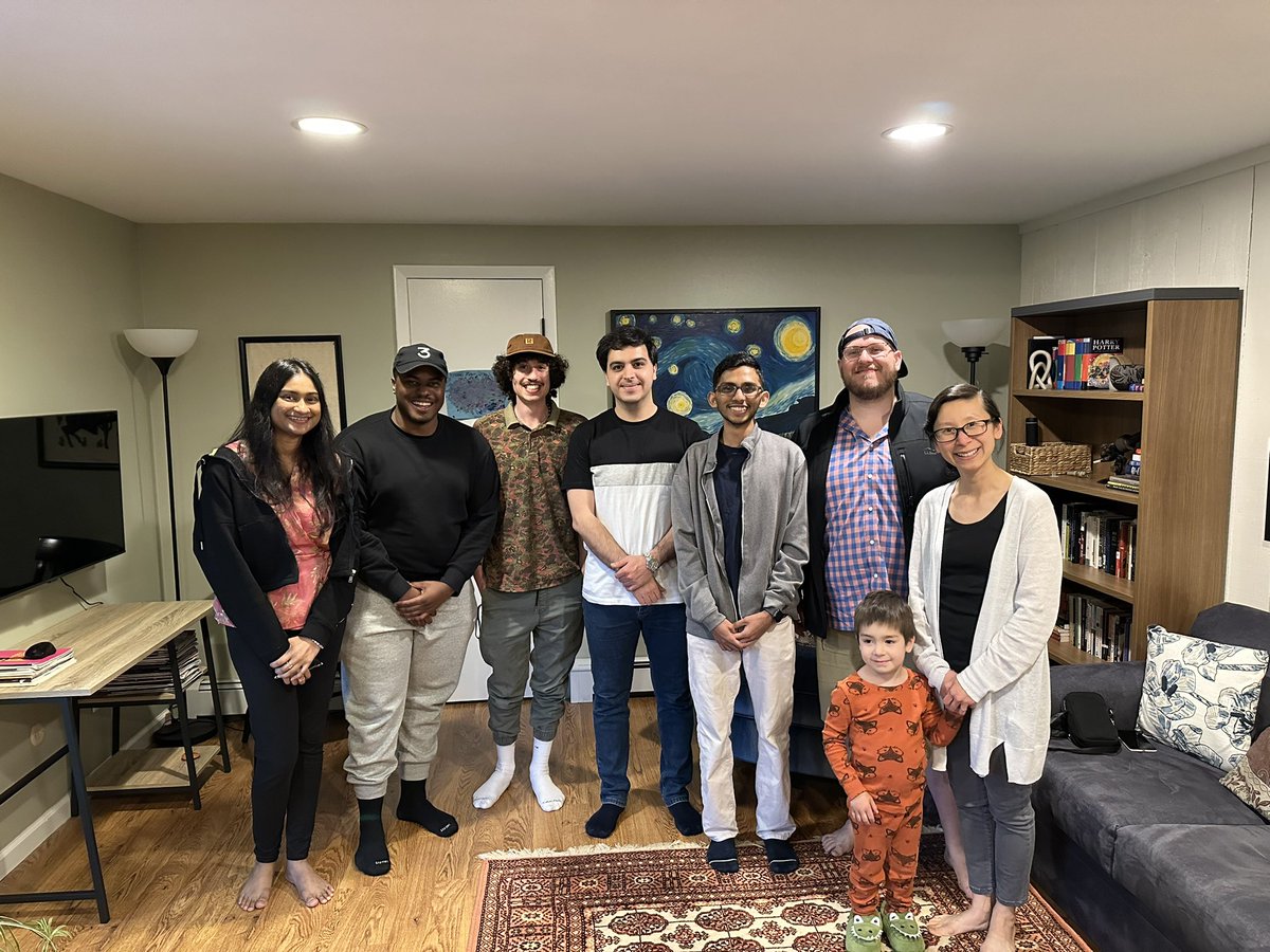 Spring 2023 get-together at Ning’s!
Spot our youngest member in his 🐊 slippers