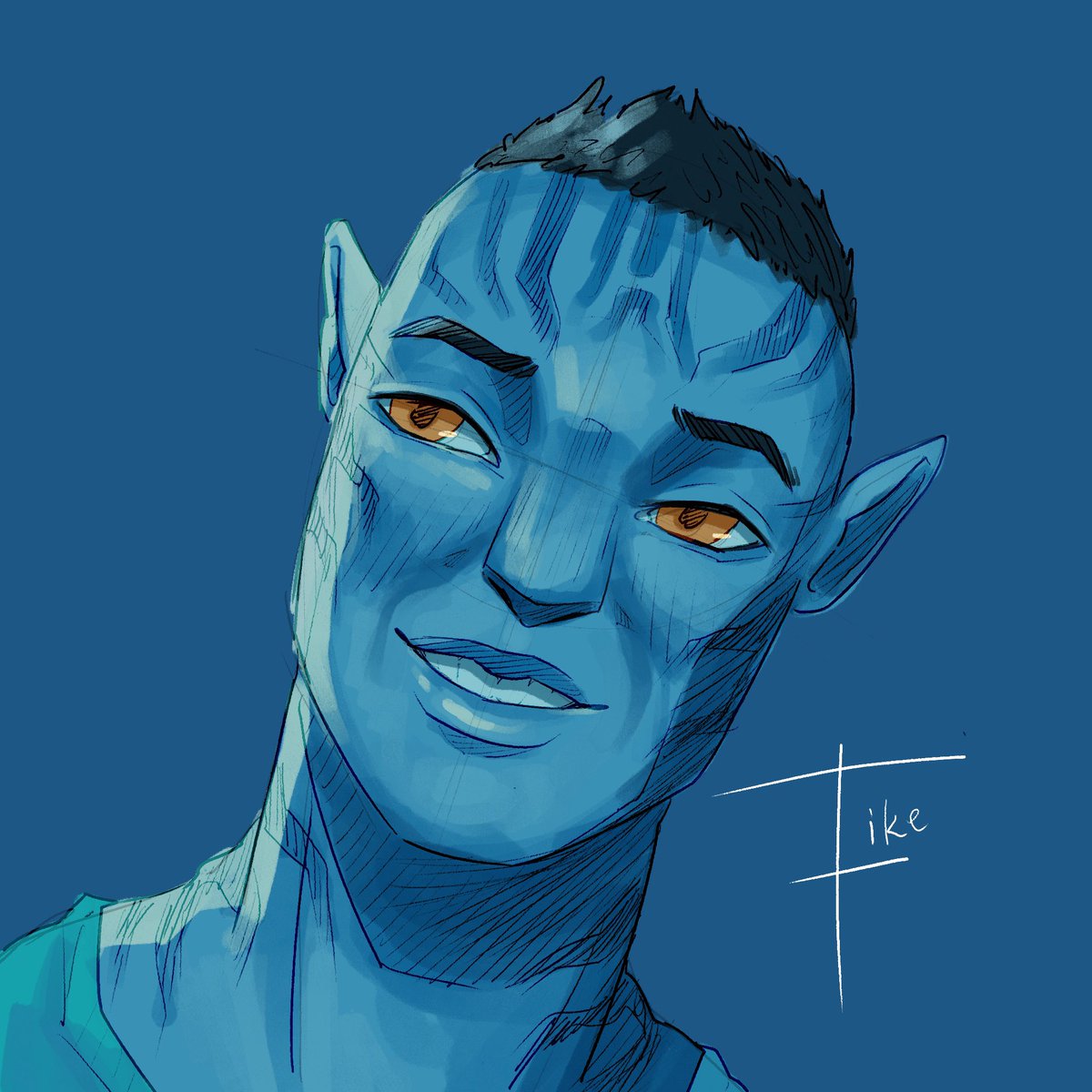 Realized I’ve never drawn a Recom… so here’s an attempt at Fike 
#seanfike #fike #avatar #avatar2 #recom #recoms #AvatarTheWayOfWater