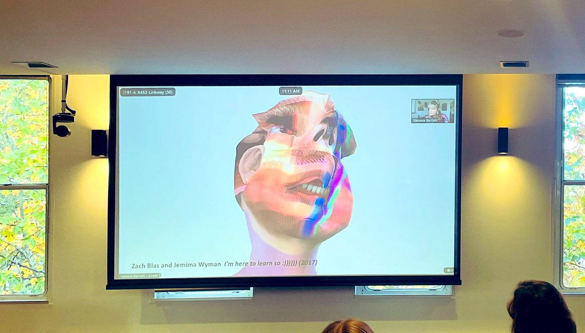 The brilliant <a href="/VanessaBartlett/">Dr. Vanessa Bartlett</a> presenting today on our <a href="/CAIDE_UoM/">Centre for AI and Digital Ethics</a> ‘Art, AI &amp; Digital Ethics’ network and forthcoming edited collection as part of <a href="/SCC_Unimelb/">School of Culture and Communication @ UniMelb</a> Work in Progress Day 💫