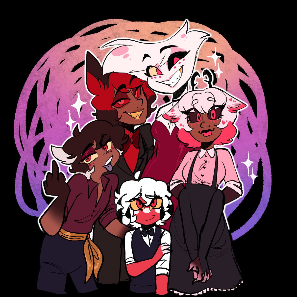 New hazbin news which means I had to draw my radiodust family 
(And their redesigns teehee :3)

#radiodust #HazbinHotel