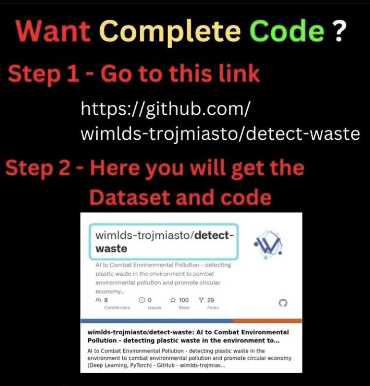 TutorialsZoom's tweet image. Garbage detection using Python 

#Mearningtocode #codingnewbie #codinglanguages #coder #coding #java #javascript #python #html #webdevelopment #programming #programmer #pythonhub #python3 #pythonprogramming #ai #ml #artificialintelligence #machinelearning #css #pythonquiz