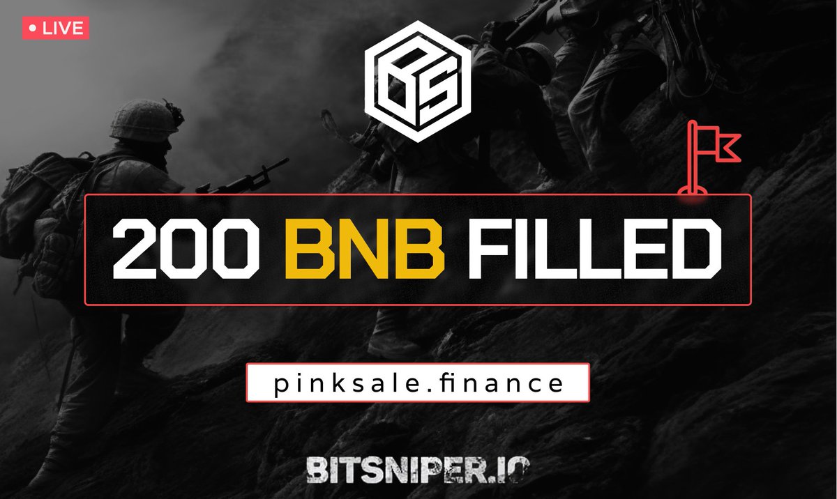 🔥 Incredible milestone

BitSniper presale is your golden ticket to the gaming experience of a lifetime. 

#1 trending on Pinksale 🚀

209 #BNB cannot be wrong!

Join our presale: 🌸👇👇

pinksale.finance/launchpad/0xaE…

It's time to conquer!