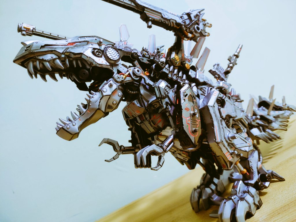 DrakeLye's tweet image. Upgrade my Las Omega to make it look closer to Gojulas
把終極歐暴升級，讓比例更加接近ゴジュラス
#zw38  #omegarex 
#ZOIDS  #ゾイド 
#オメガレックス  #ゴジュラス