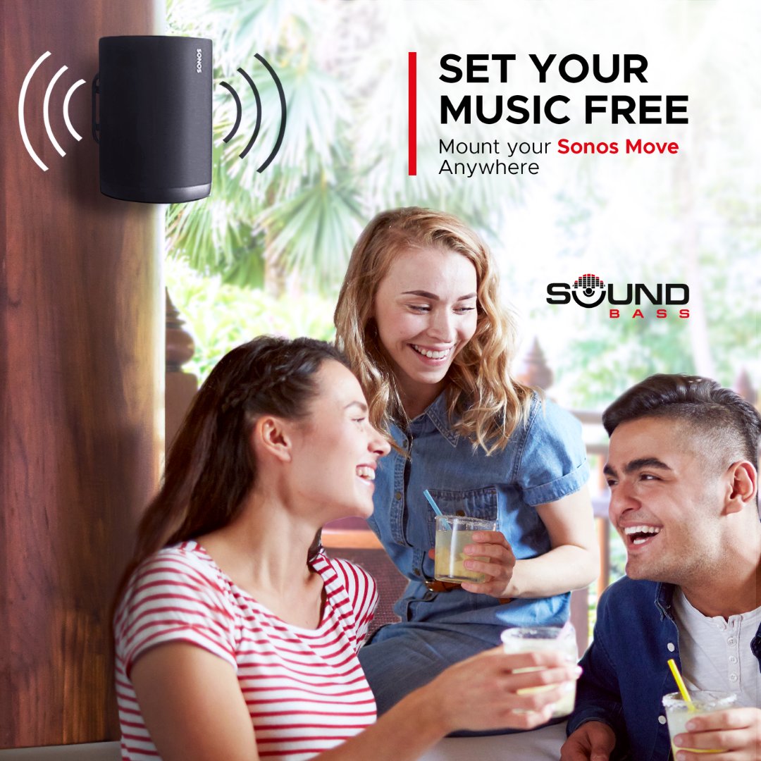 Whether light background music or pumping disco, the Sonos Move Wall Mount keeps your speaker safe and out of trouble.

Know more about this product, visit our website and shop at https://t.co/Kct0PHO6T3 or through our Amazon store

 #Soundbass #SoundbassUK #Sonos #SonosMove https://t.co/8kUg2Nuys9