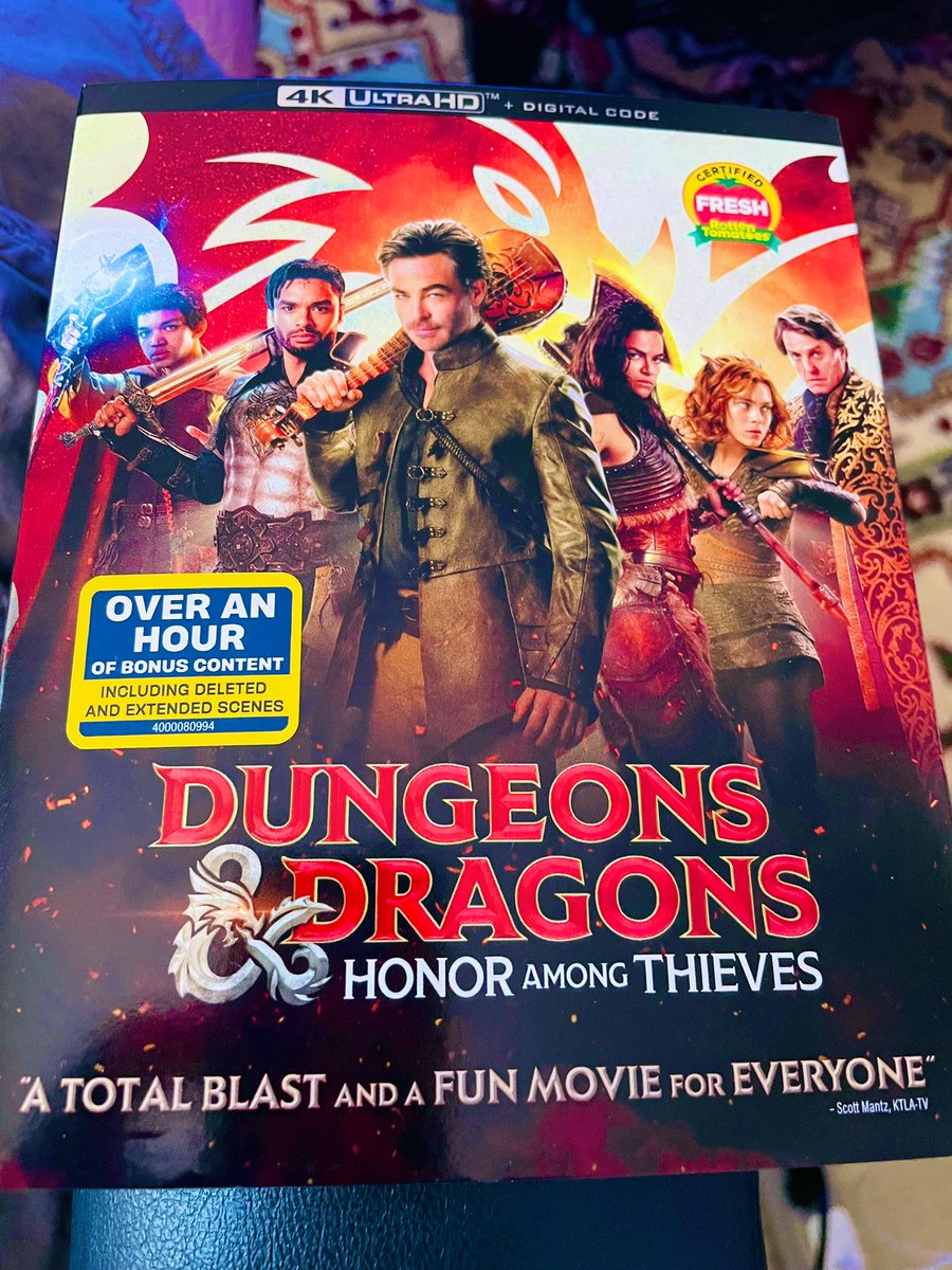 I really enjoyed Dungeons & Dragons: Honor Among Thieves (2023). Silly humor and exciting action from Game Night’s directors. Chris Pine, Michelle Rodriguez, & Sophia Lillis are quite charming and funny especially. I loved the puppets and practical sets. The CGI is hit or miss.