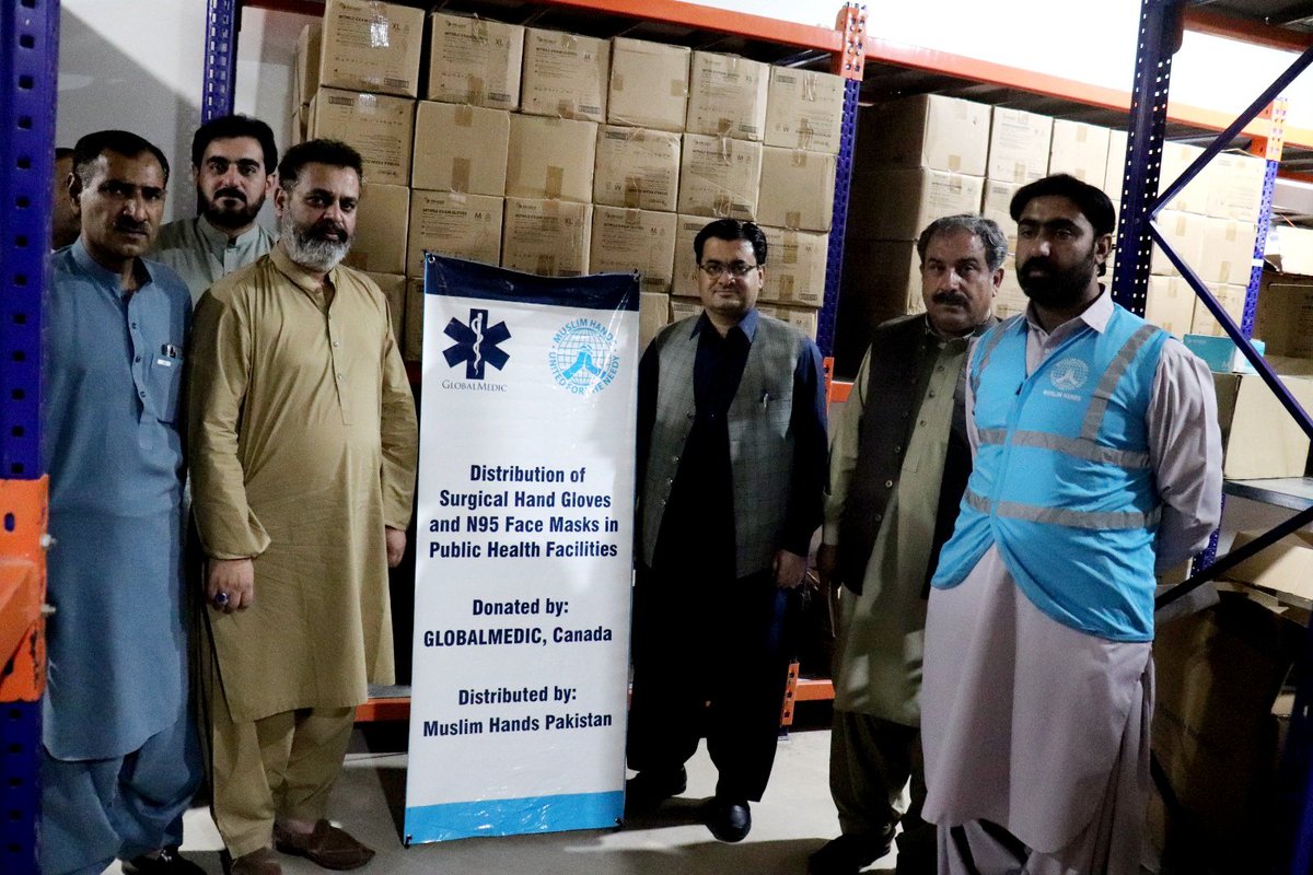 Today 185 boxes of Gloves and Masks have been delivered to Civil Hospital Quetta  Balochistan under globalmedic CA project. Medical superintendent  acknowledged the efforts of Muslim Hands @muslimhandsuk @muslimhandsca @muslimhandspk @ndmapk @PDMABalochistan @GovtofPakistan…