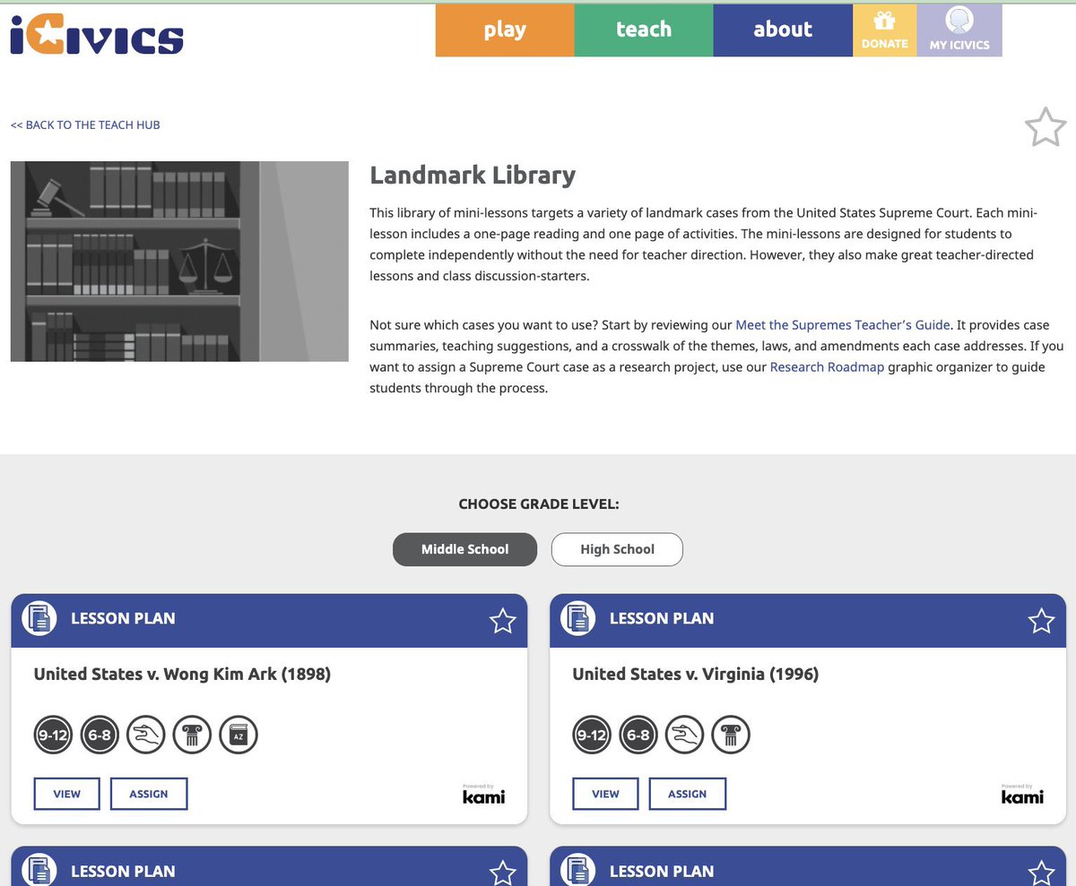 Had a great time sharing the awesomeness of @icivics with other district AP Gov teachers in a meeting today. Ts registering and exploring Play, Landmark Library and Legal Reference Library resources! ##icivicsednet #hsgovchat