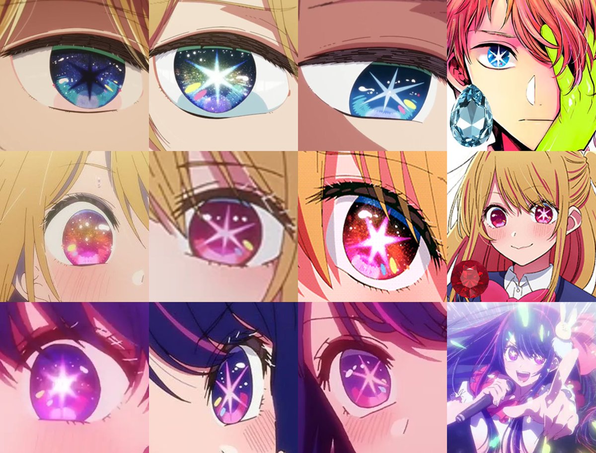 Which colors eye has the best looks or design from Oshi no Ko  

Aquamarine Hoshino  🔵
Ruby Hoshino 🔴
Ai Hoshino 🟣