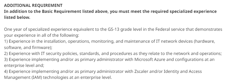 YALLLLL #BlackTechTwitter Someone in my network DM me This job is now posted which means its gonna get filled ASAP. GS13 REMOTE position. 116-180k NO EDUCATION REQ>.. COMEON...  🤓USAJOBS IS TRIPPIN.. Its goin on my Medium article tonighttt