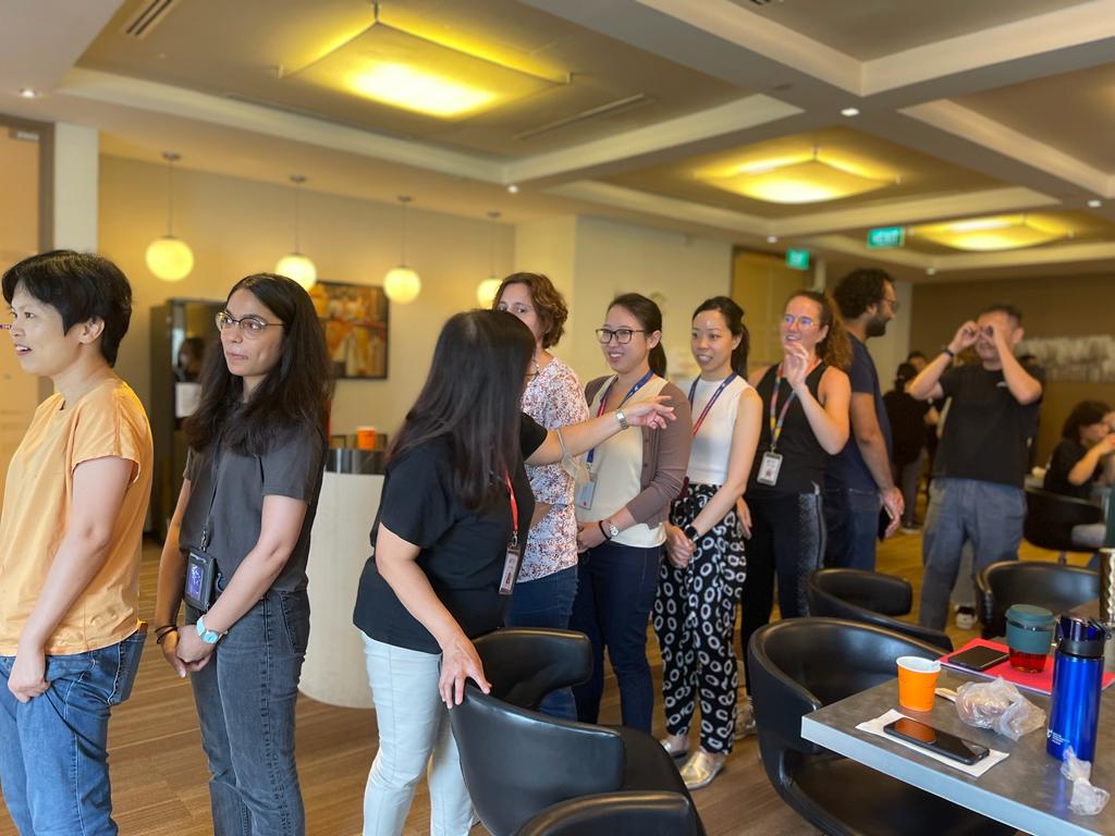 CellbiologyT's tweet photo. Last week's CBT Huddle was an eventful event that brought together all the members of our CBT division to share updates and partake in team building activities 🤝Thanks to ShiYan Ng Lab for organising this months huddle and ensuring the meeting ran 
smoothly and was a success! 🌸 https://t.co/bMCXCejegQ