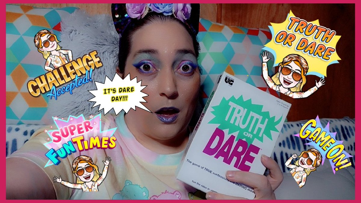 It's Dare Day- Playing Truth or Dare | #truthordare #truthordarechalleng... youtu.be/5WcrTc14Tug via @YouTube 

Uploaded at 12 noon on June 1st. 

#YouTuber #YouTube #youtubepremium #youtubechannel #truthordare #boardgame #cardgame #gettoknowme