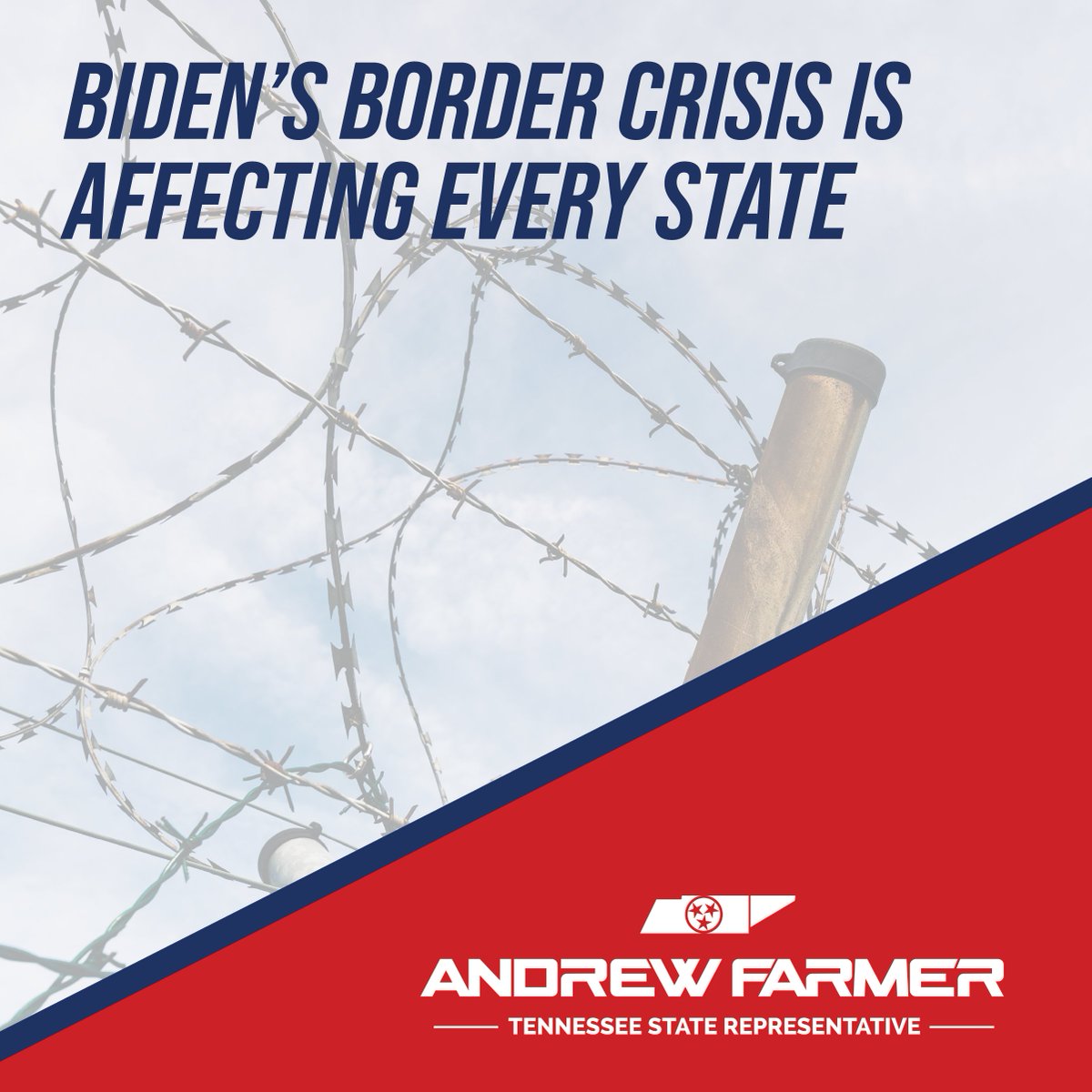 RepAndrewFarmer's tweet image. As the crisis at our southern border continues to unfold, I am calling on our federal government to put a stop to the influx of illegal aliens once and for all. Enough is enough!