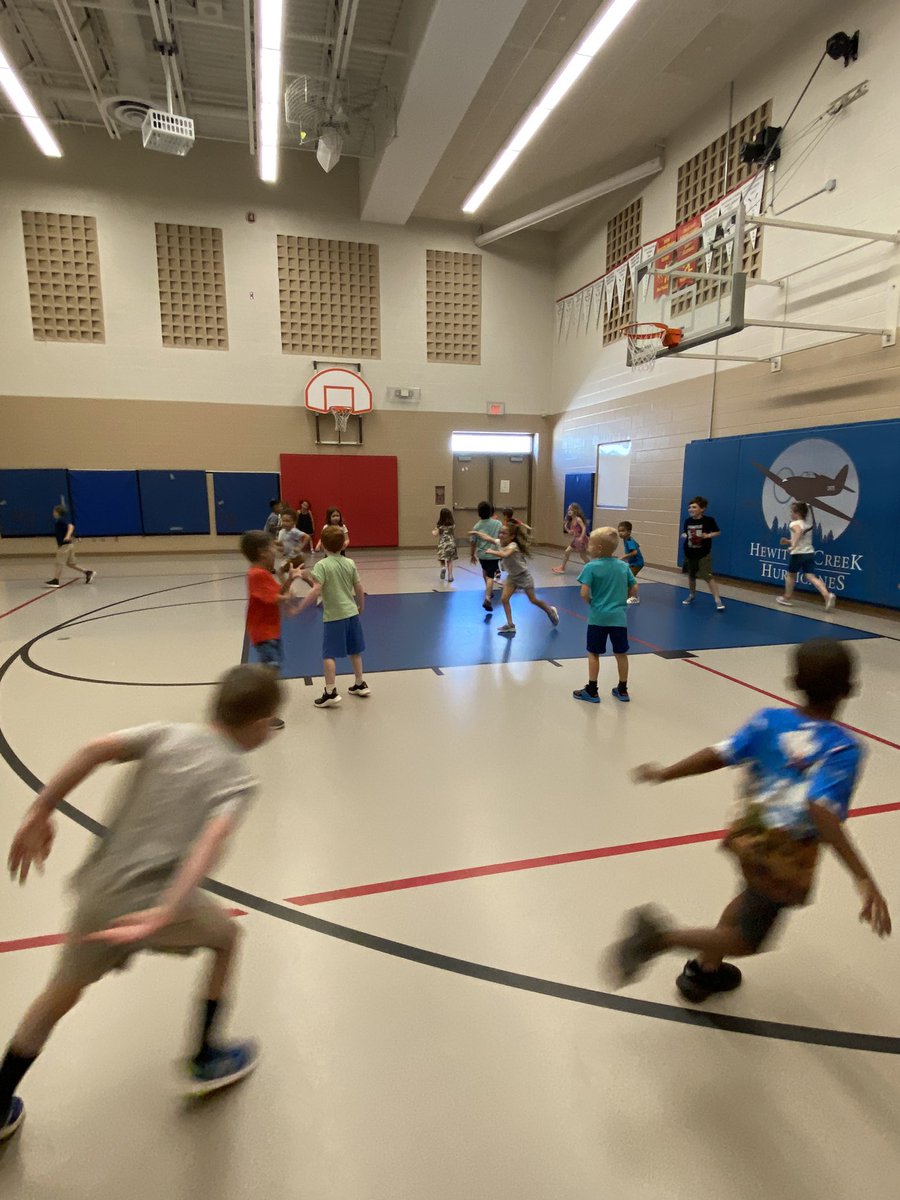 Today was gym day and Ms. V taught them how to play a few games. We started with Toilet tag, Terminator tag and our all time favourite Shark Attack.