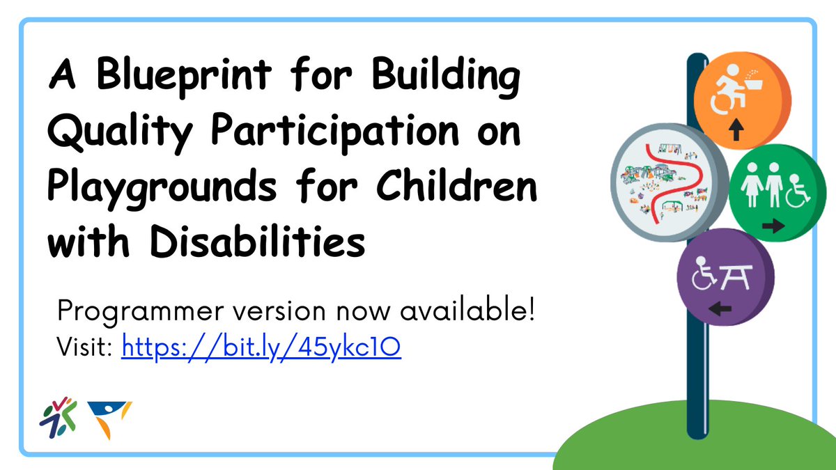 It’s here! Our Quality Participation on Playgrounds Blueprint is now available online. Check it out to find out how you can promote quality experiences on playgrounds for children with disabilities. It’s easier than you think! Visit: bit.ly/45ykc1O #WePlayToo <a href="/LabAdapt/">Adapt Lab</a>