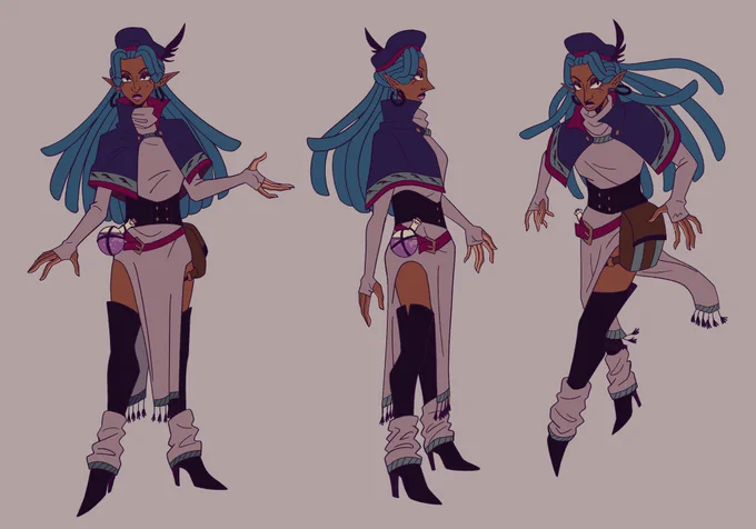 redesigned an old oc for my portfolio :]