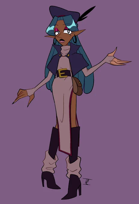 redesigned an old oc for my portfolio :]