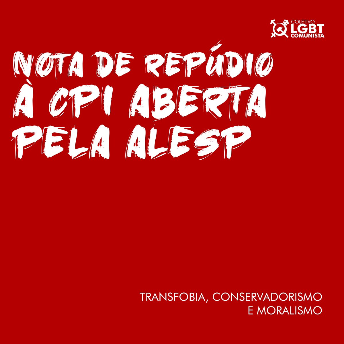 lgbtcomunistasp's tweet photo. ALESP abre CPI e inquérito de investigação para tentar barrar crianças trans e suas famílias de acesso a saúde pública e gratuita
 
Segue o fio 🧶 https://t.co/JEOpzFqhIz