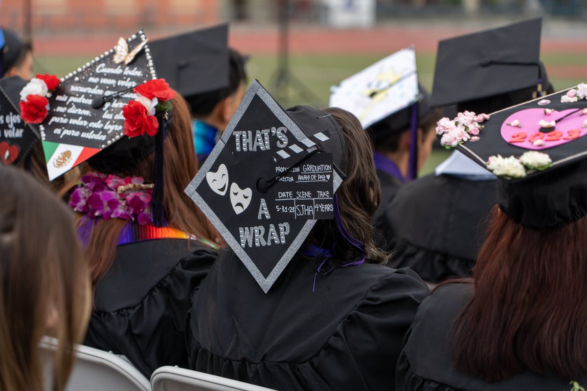 Honored to be a part of my first graduation this season. Congratulations to the @sjhaccla #ClassOf2023. Eagles, today you close one chapter. But a brighter, bigger and bolder chapter is about to open and unfold. Keep soaring! #IBelieveInLAUSD
