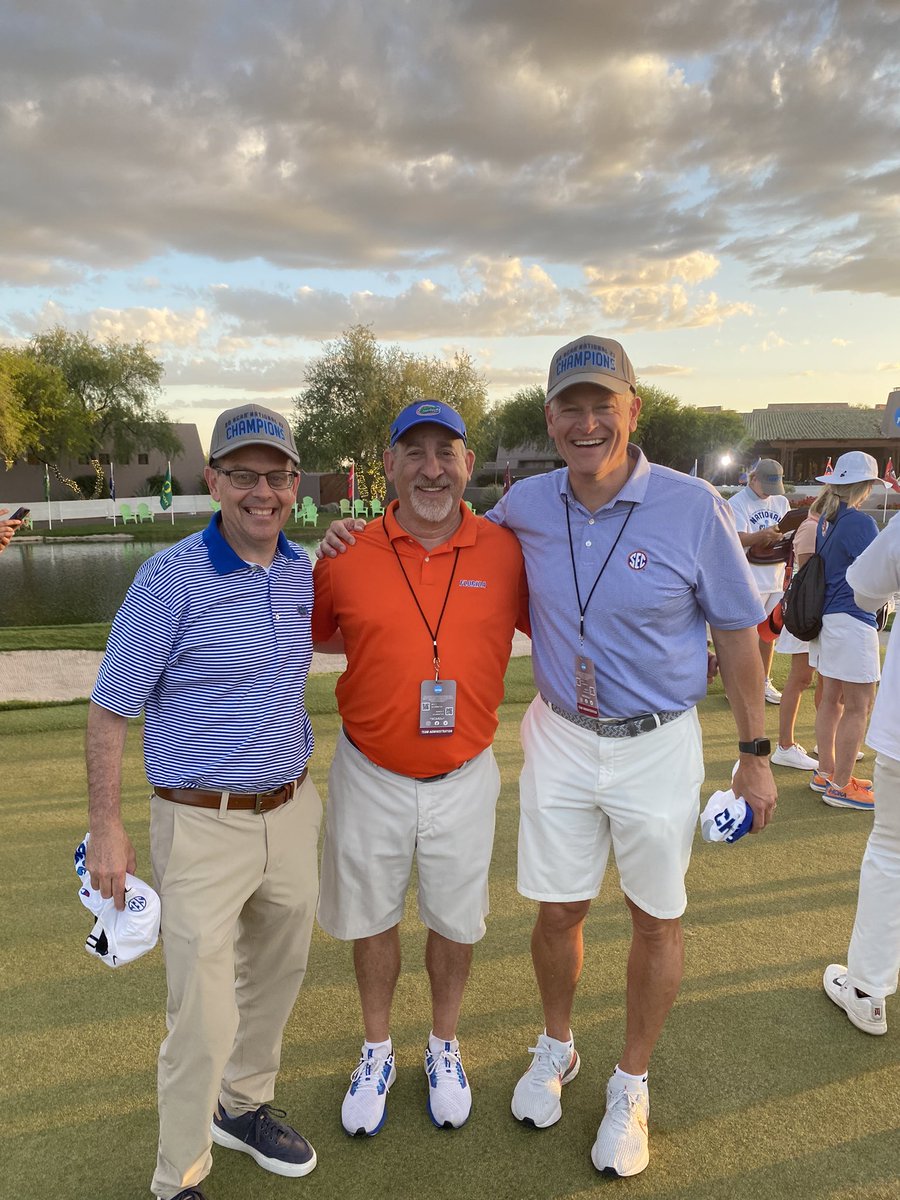 smikemac's tweet image. That is 10 national championships for @FloridaGators Athletic Director @ScottStricklin and he has been able to witness seven of them in person Congrats to @rockyspieg as well
#GoGators