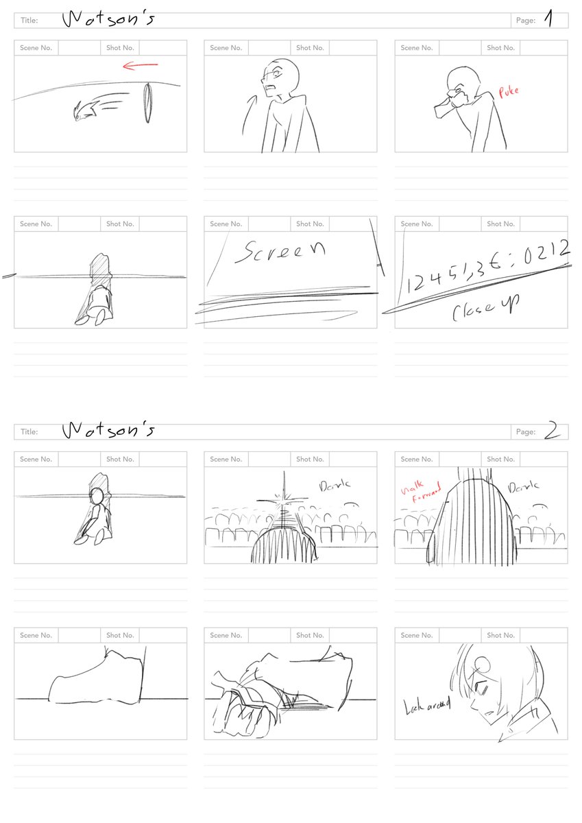 Looking back at these, I actually sketched a bunch of versions for the ending in my head and ended up with what you saw.