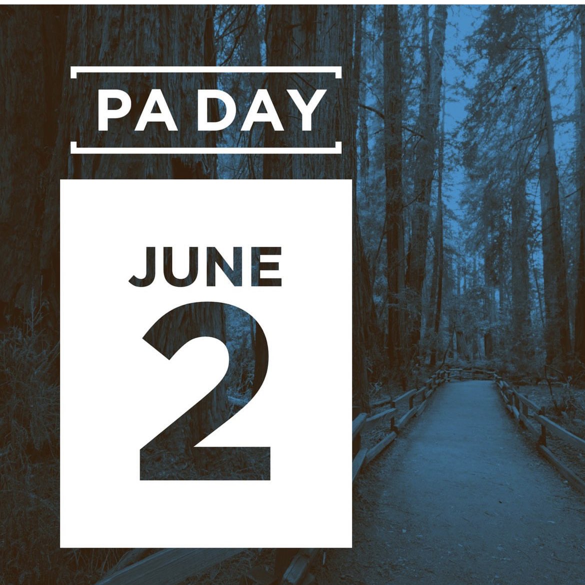 This Friday, June 2nd, is a professional activity day for teachers. There is no school for students.