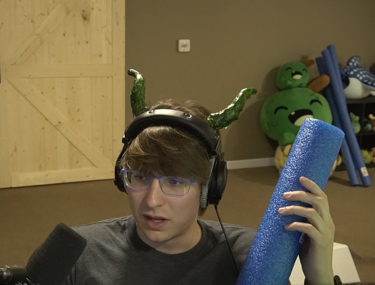 drewbee ★ on Twitter "bro materialized a pool noodle He is such an