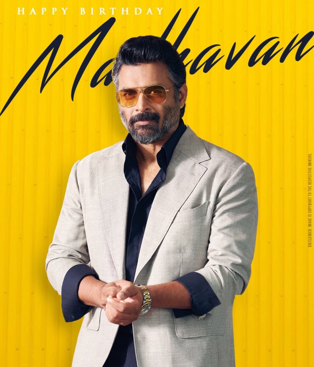 Wishing the actor par excellence, R. Madhavan sir a very happy birthday  