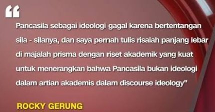 AMattunruang's tweet photo. Pancasila belum final dan masih bisa di diskusikan. https://t.co/uv9gv71yYD