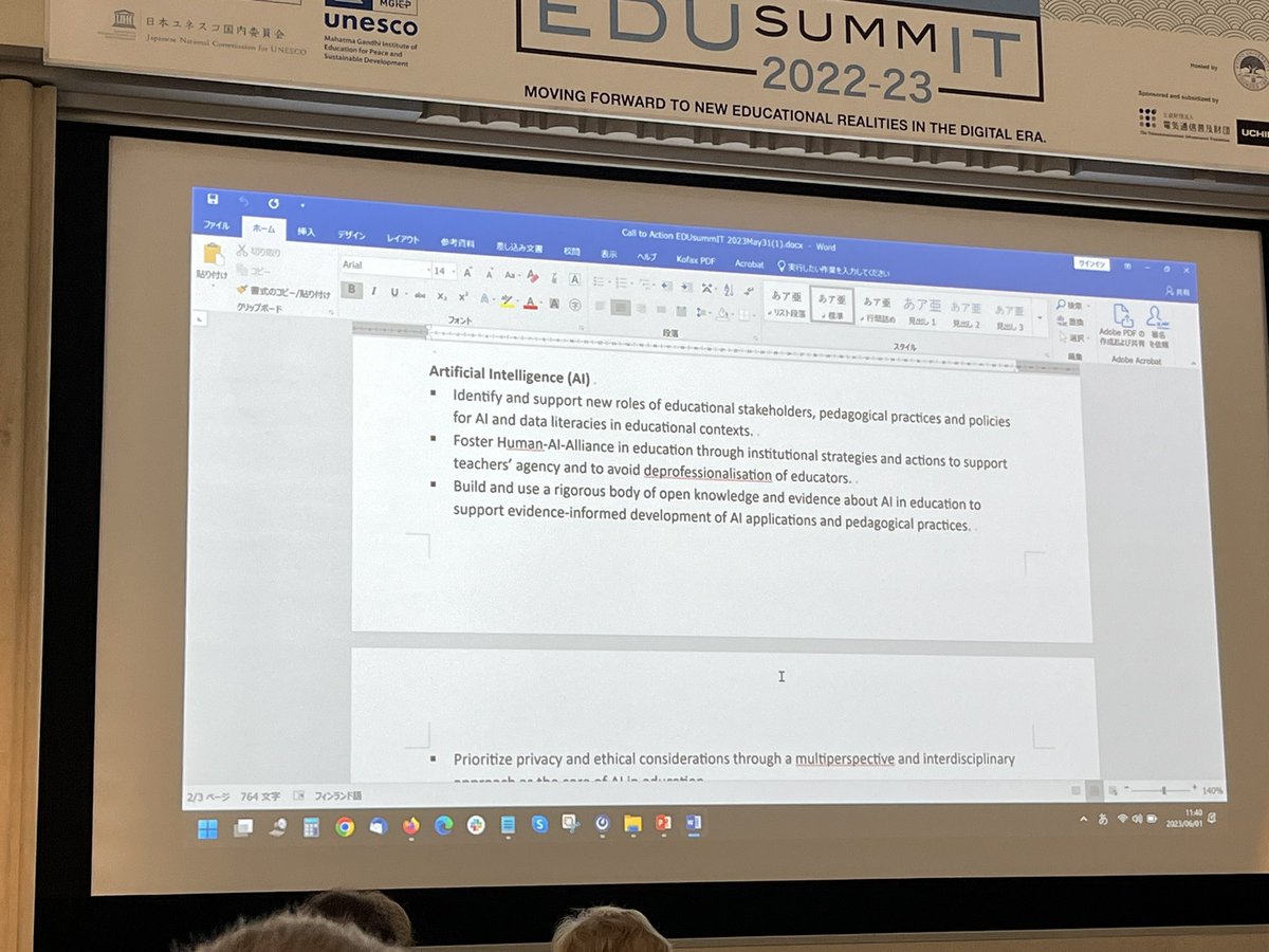Shitanshu Mishra (@shitanshumishra) on Twitter photo Recommendations on AI in Education at EDUsummIT 2023, Kyoto.
#edusummit2023 Happy and proud to be a part of the working group on AI in Education and representimg one of the co-supporters of #unescomgiep <a href="/UNESCO_MGIEP/">unesco_mgiep</a> #aied Recommendations on AI in Education at EDUsummIT 2023, Kyoto.
#edusummit2023 Happy and proud to be a part of the working group on AI in Education and representimg one of the co-supporters of #unescomgiep <a href="/UNESCO_MGIEP/">unesco_mgiep</a> #aied