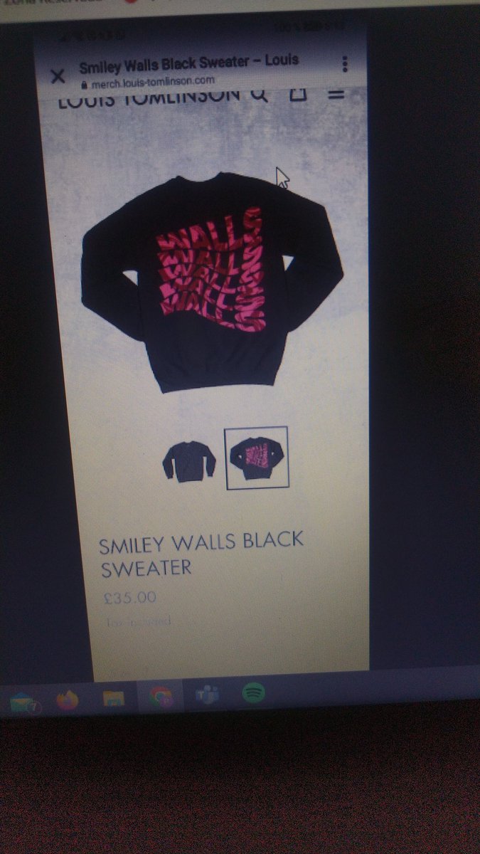 Always in my heart Smiley Walls Black Sweater