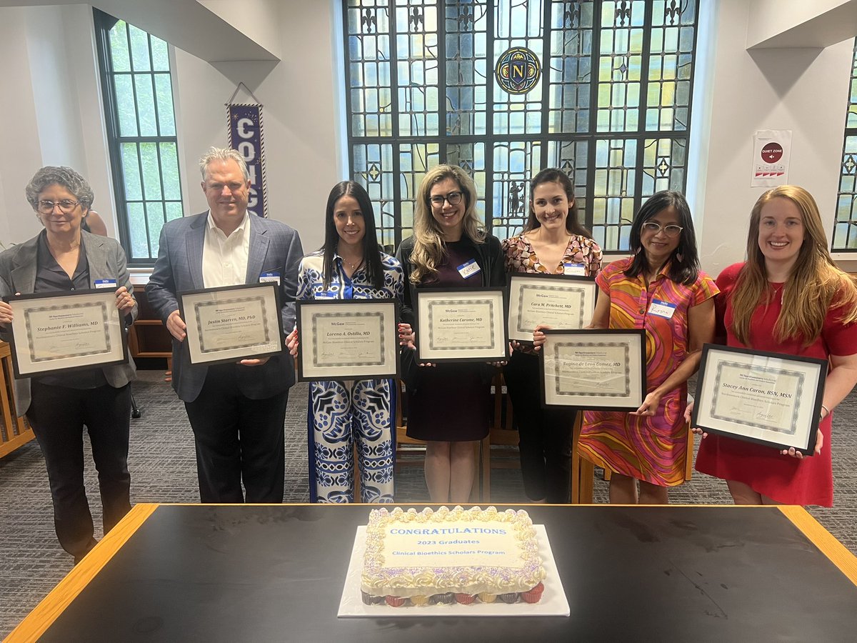 A warm congratulations to our McGaw and Northwestern Bioethics Scholars! @McGawGME @nubioethics @NUFeinbergMed @kelly_michelson @NU_FAME