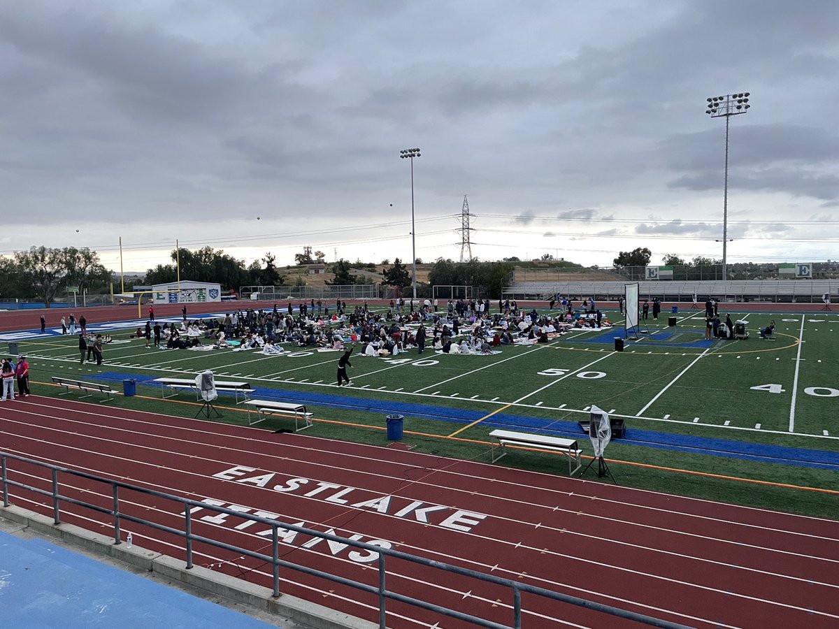 Might be my favorite day of all time at ehs.  Thank you EHS staff for a great send-off luncheon and then spending this awesome senior sunset evening with our seniors as we watch High School Musical 3!   Lots of tears coming.  Love this school and my special seniors!