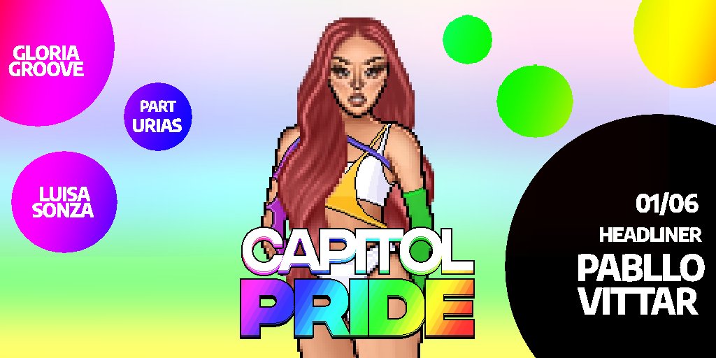 Capitol Pride: Nosso evento para celebrar o mês do orgulho LGBTQIA+. Hoje (01/06)  ás 20h no <a href="/meuhabblet/">Habblet</a>, atrações como: Luísa Sonza, Gloria Groove, Urias e a principal  Pabllo Vittar sobem ao nosso palco trazendo uma edição inesquecível do nosso evento.

Cobertura: @HabbletXD