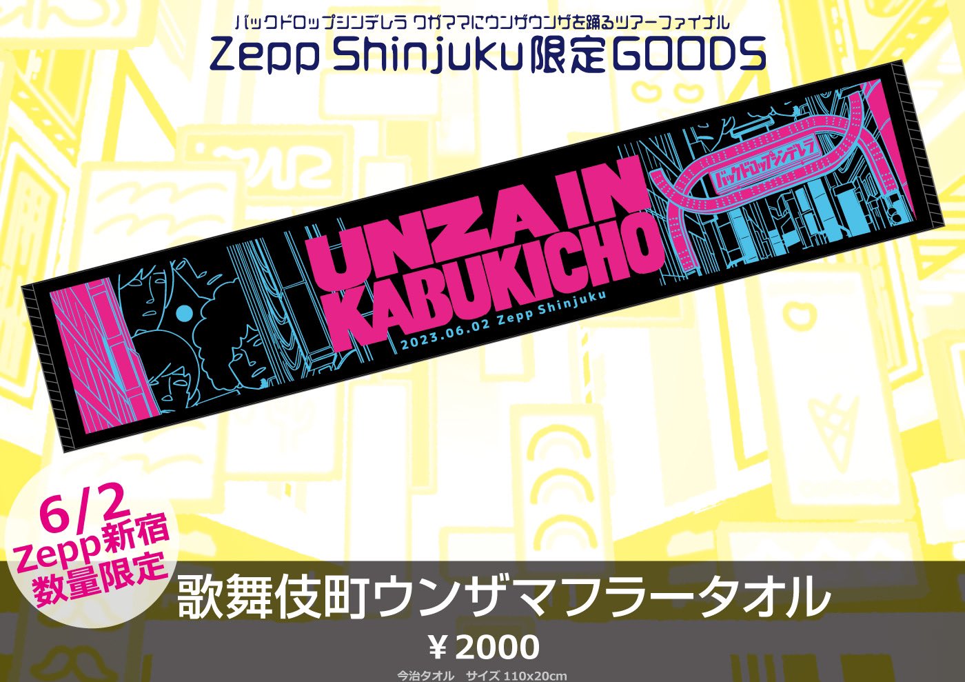 バックドロップシンデレラ　2025ツアー TシャツXL 限定タオル セット バックドロップシンデレラ 2025ツアー TシャツXL 限定タオル