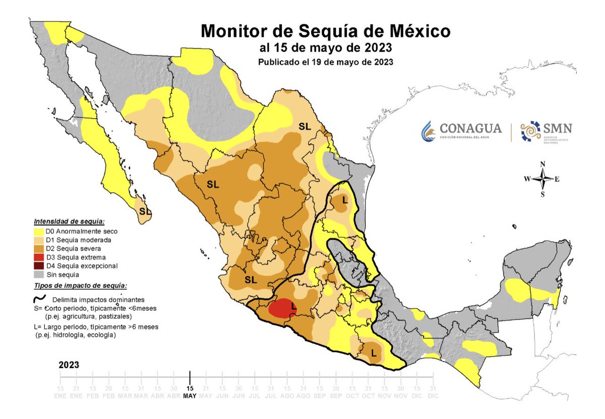 #Ahora en #Aguascalientes 

🚦#CalidadDelAire  por zonas en #Ags capital 
 #IndiceAireySalud 
🟠 Noreste: Mala 🚨
🟢 Sur: Buena 
🟢 Centro: Buena
🟢 Poniente: Buena

🚦 #Clima y  #MonitorDeSequía 
🟤 D2 #Sequía severa 🚨