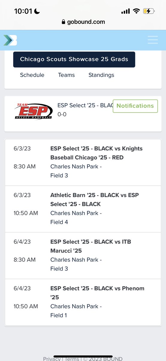 ESP 16u Black pitching rotation <a href="/ChiScoutsAssoc/">Chicago Scouts Assoc</a> 2025 event @ Nash Park in WI.

G1 vs Knights <a href="/CaydenLohrey/">Cayden Lohrey</a>
G2 vs AB <a href="/armaan_shah1723/">Armaan Shah</a>
G3 vs ITB <a href="/AaronKlemm47/">Aaron Klemm</a>
G4 vs Phenom <a href="/JakeNiedzwiedz/">Jake Niedzwiedz</a>
*Rosengren pending Varsity Team result 
#ESPTrained #ESP16uBlack <a href="/kylemoore2020/">Kyle Moore</a> #GoTime #2025s