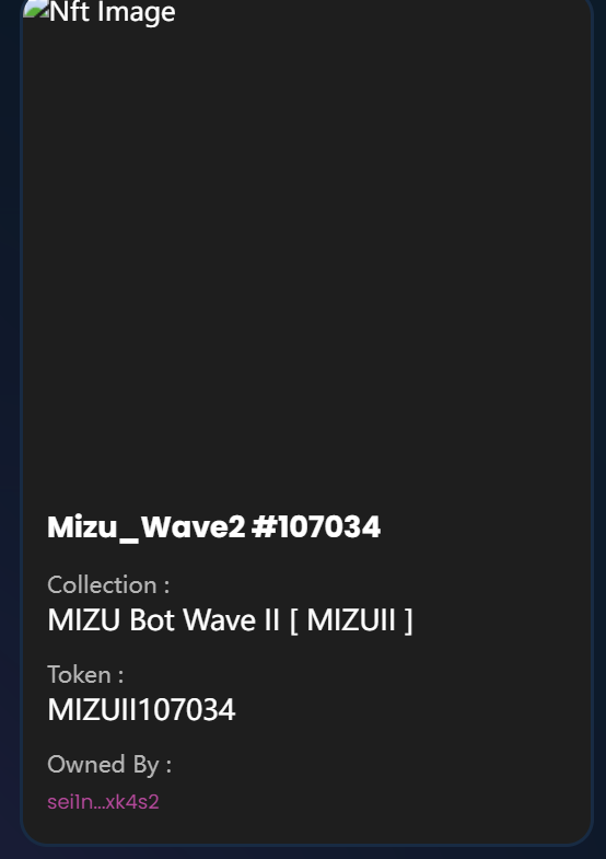 dFF3manson's tweet image. #testnetfeedback @MizuMarket  sei1nwp5jcuqwql73zd0ekhl53z8p7ke0kp8yxk4s2